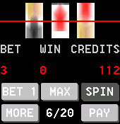 Slot machine game for mobile phones