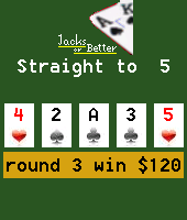 Video poker, Jacks-or-Better mobile game